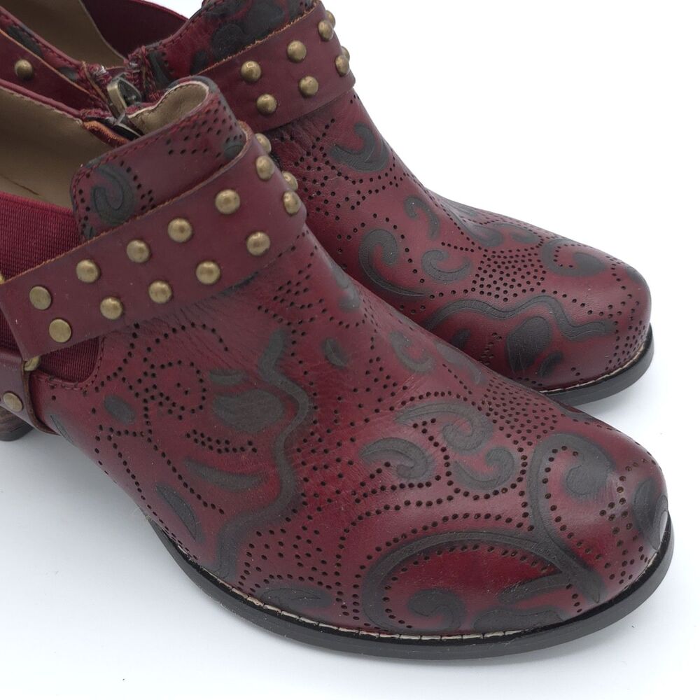 L'Artiste Spring Step Mahogany Boots Whimsigoth Moody Size 39 8.5 Excellent - Picture 9 of 13